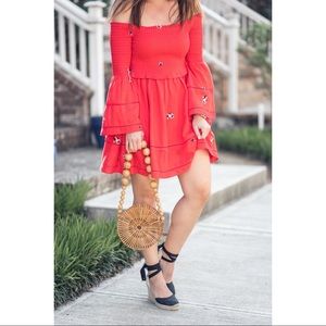 Free people counting daises mini dress